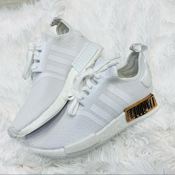 Adidas NMD R1 White Copper Metallic Gold - Picture 2 of 6